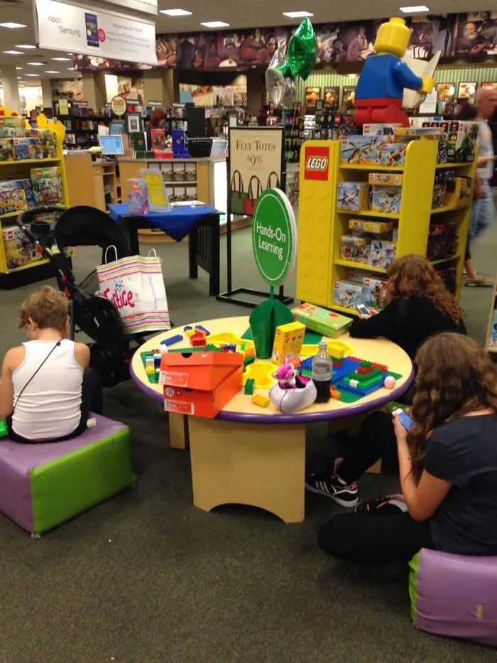 A Mom And Two Older Kids Refused To Leave The Kids Play Table So Kids Could Play. They Didn't Even Look Up From Their Phones