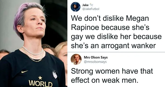 Guy Attacks Megan Rapinoe Online, People Defend Her With 21 Responses