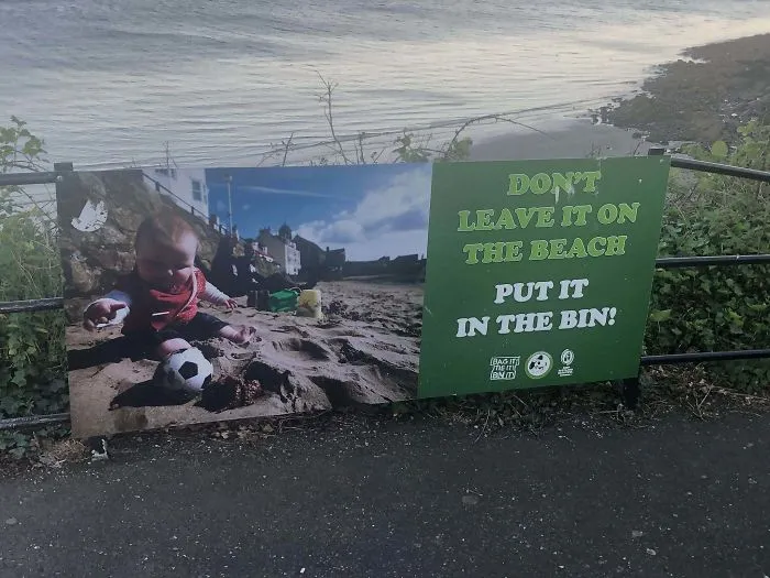 Sign At A Local Beach