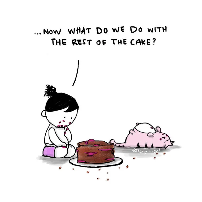 My 30 Heartwarming Comics About My Little Niece Who Says The Most Wickedly Funny Things And Her Cat