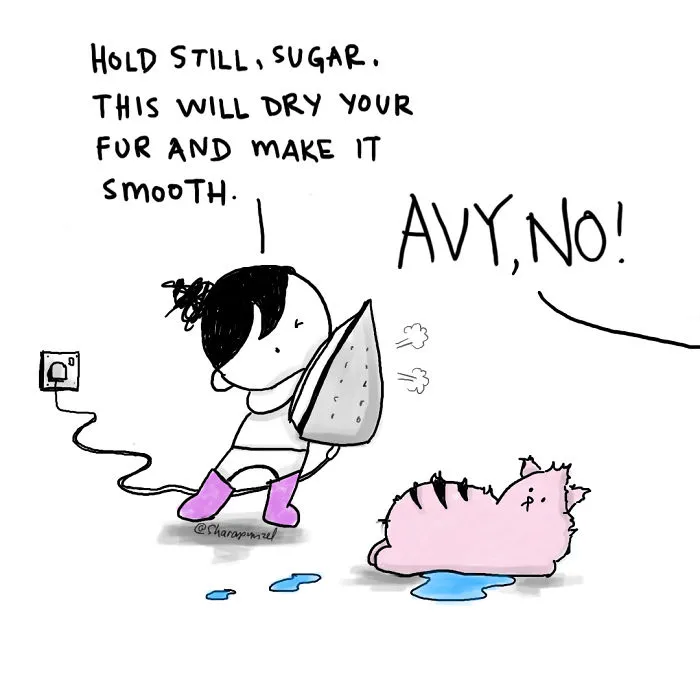 My 30 Heartwarming Comics About My Little Niece Who Says The Most Wickedly Funny Things And Her Cat