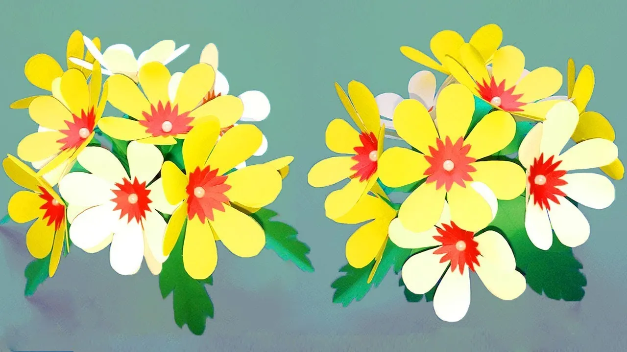 Paper Flower: How To Make Easy Paper Flowers Decoration Idea