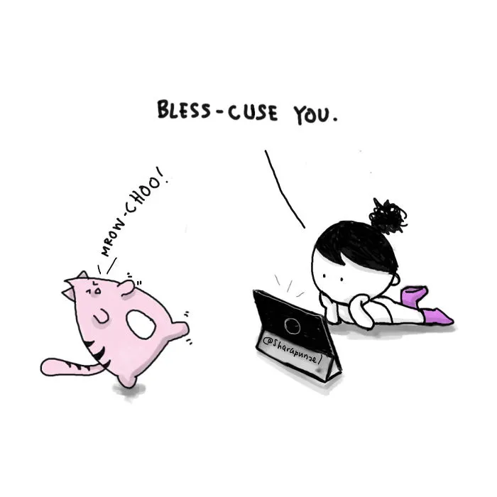 My 30 Heartwarming Comics About My Little Niece Who Says The Most Wickedly Funny Things And Her Cat