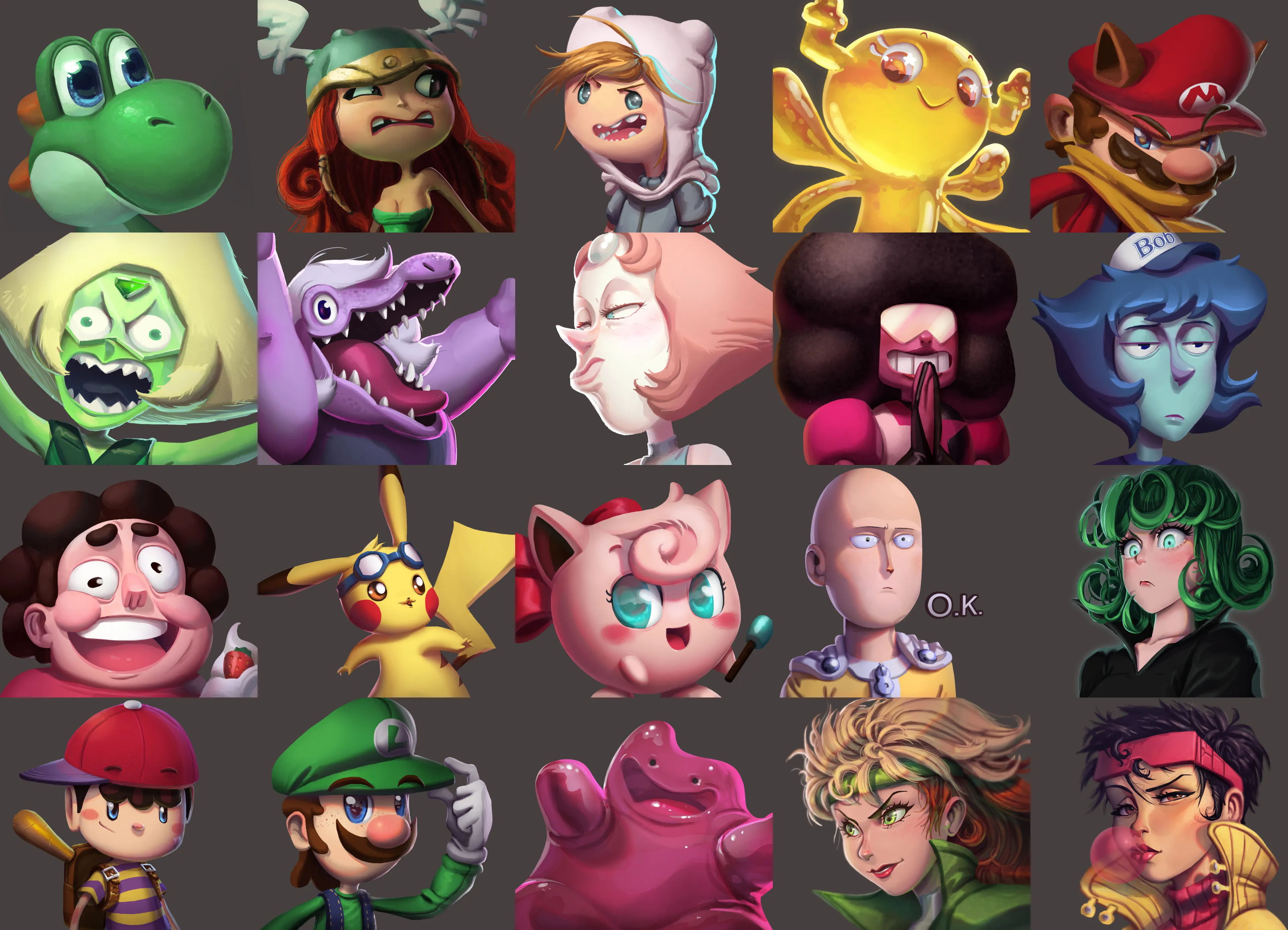 Artist Paints 200+ Pop Culture Characters In 3D Style