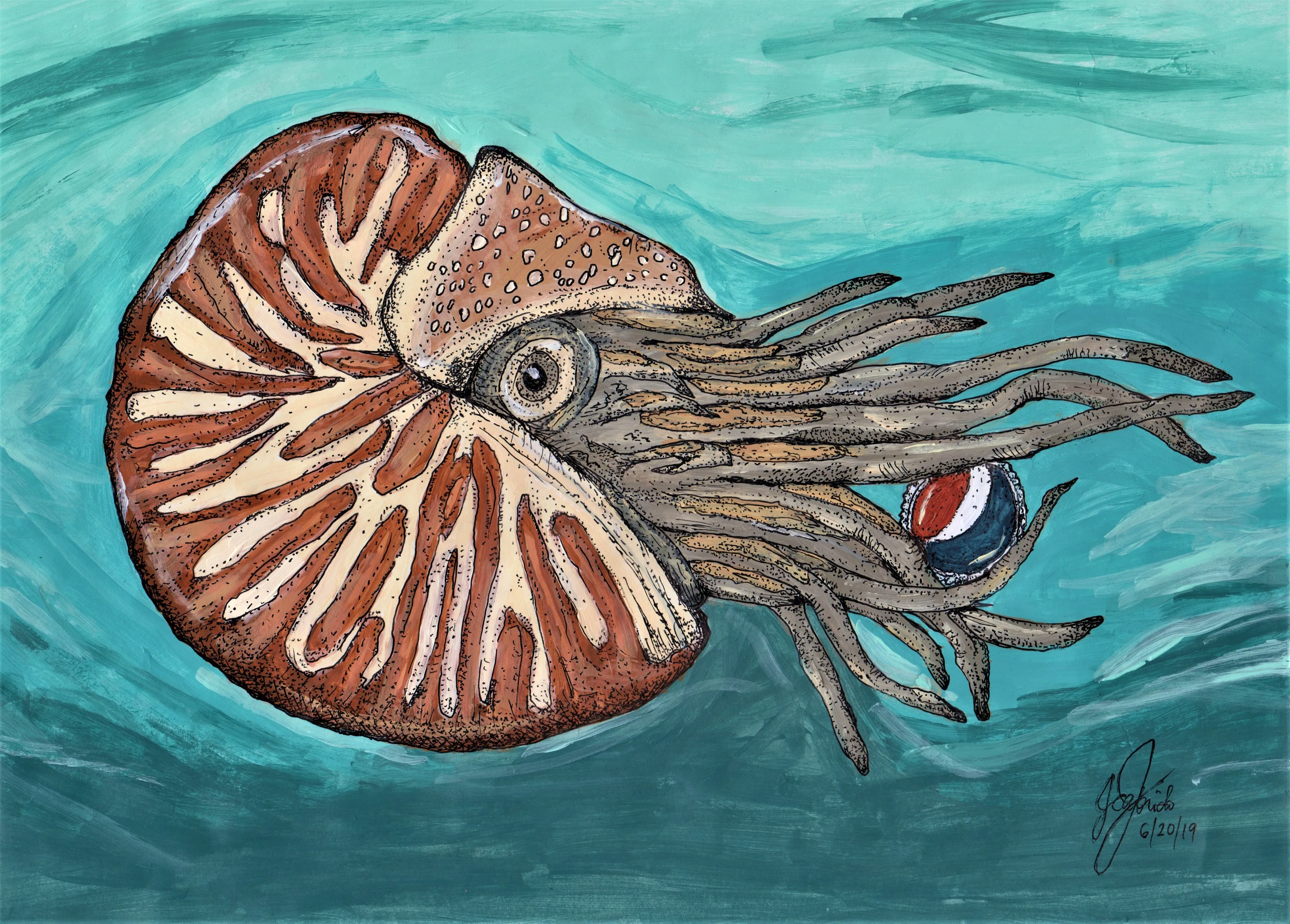 I Paint Colorful Marine Animals With A Twist To Show The Extent Of Plastic Pollution In Our Oceans