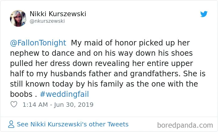 Jimmy Fallon Asks People To Share The Worst Wedding Fails They've Encountered, They Deliver 30 Funny Responses
