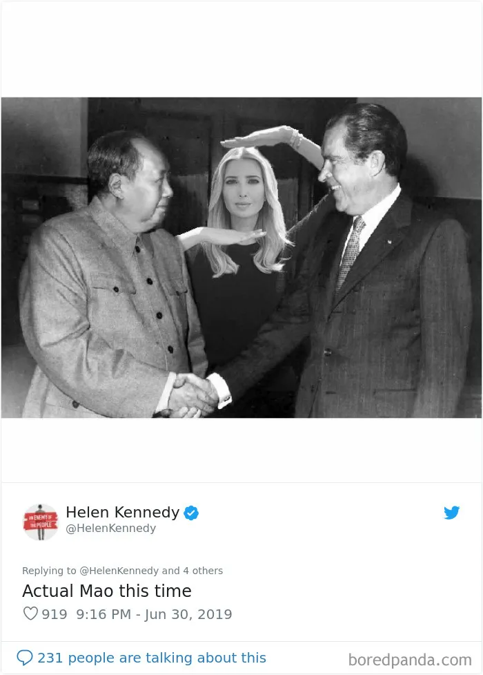 Ivanka Trump's Awkward Conversation With World Leaders Sparks "Unwanted Ivanka" Memes (30 Pics)