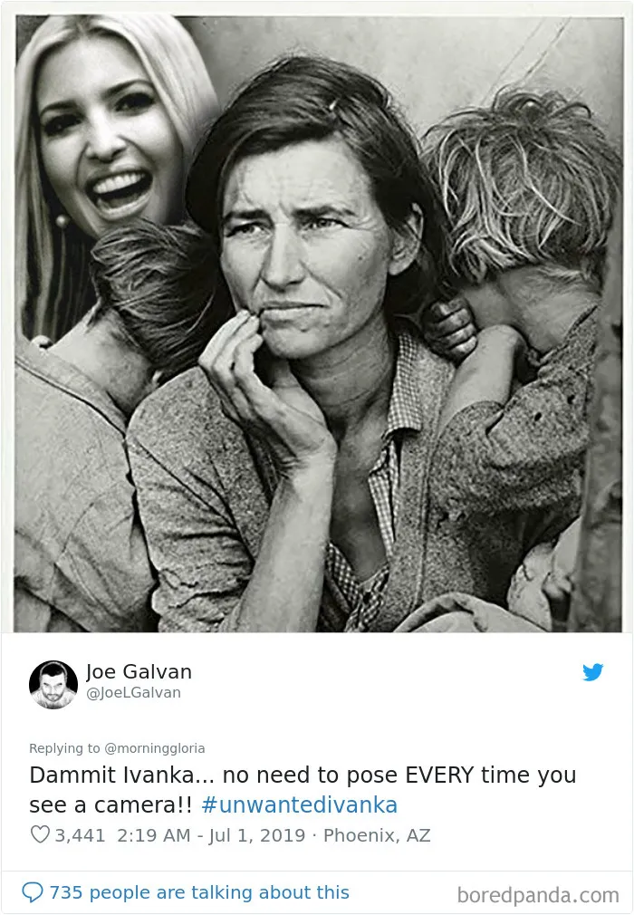 Ivanka Trump's Awkward Conversation With World Leaders Sparks "Unwanted Ivanka" Memes (30 Pics)