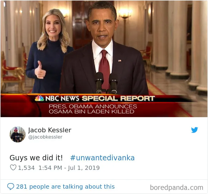 Ivanka Trump's Awkward Conversation With World Leaders Sparks "Unwanted Ivanka" Memes (30 Pics)