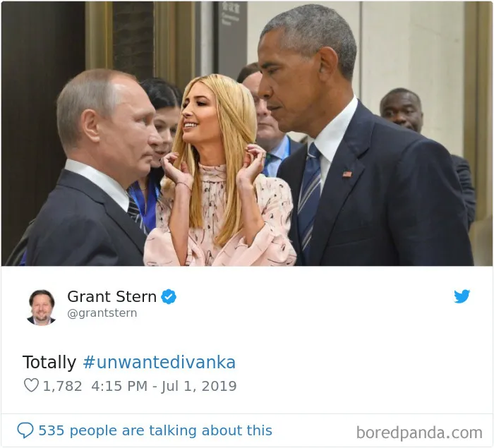 Ivanka Trump's Awkward Conversation With World Leaders Sparks "Unwanted Ivanka" Memes (30 Pics)