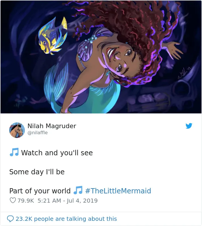 Fans Overflow The Internet With Fan Art After Disney Announces The New Ariel