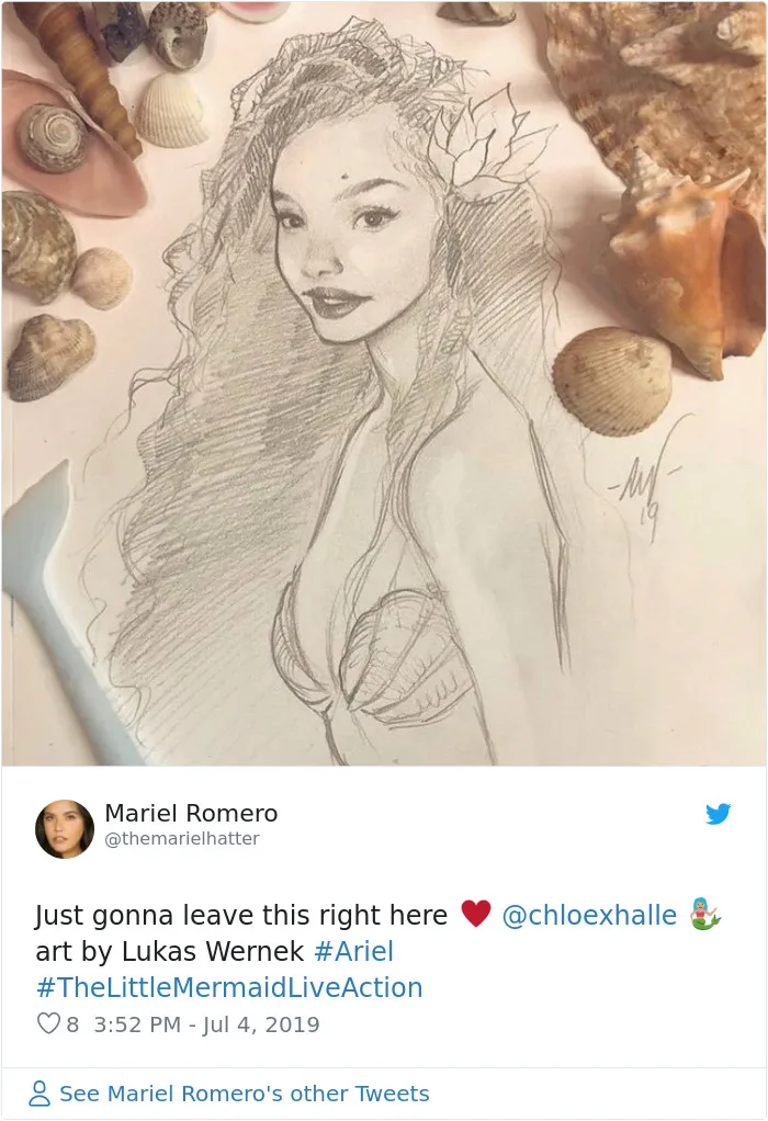 Fans Overflow The Internet With Fan Art After Disney Announces The New Ariel