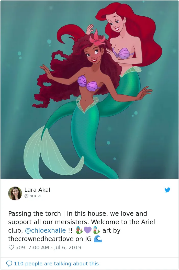 Fans Overflow The Internet With Fan Art After Disney Announces The New Ariel
