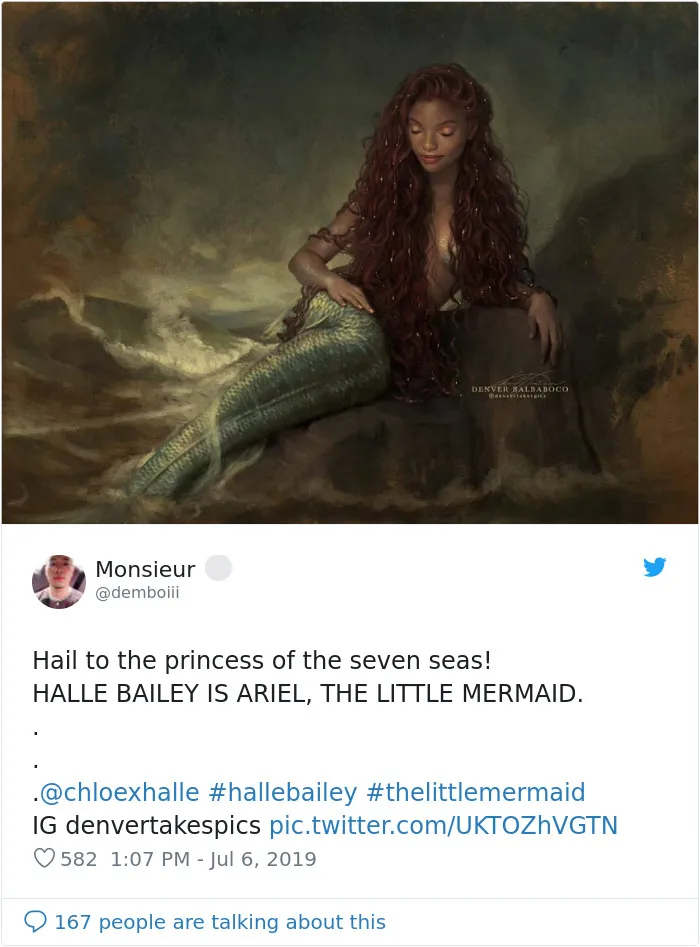 Fans Overflow The Internet With Fan Art After Disney Announces The New Ariel