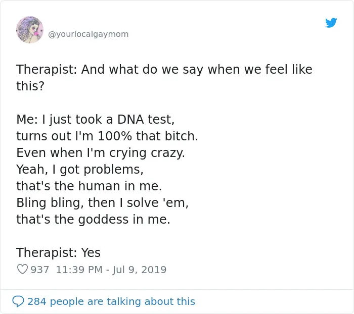 People Are Tweeting Self-Deprecating Therapy Conversations And They're Hilarious (30 Pics)