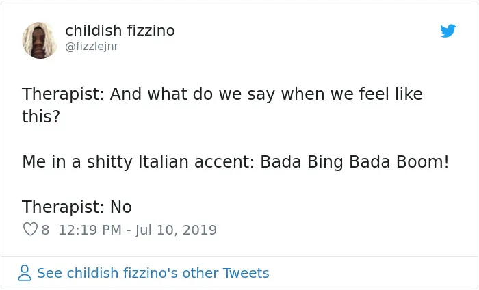 People Are Tweeting Self-Deprecating Therapy Conversations And They're Hilarious (30 Pics)