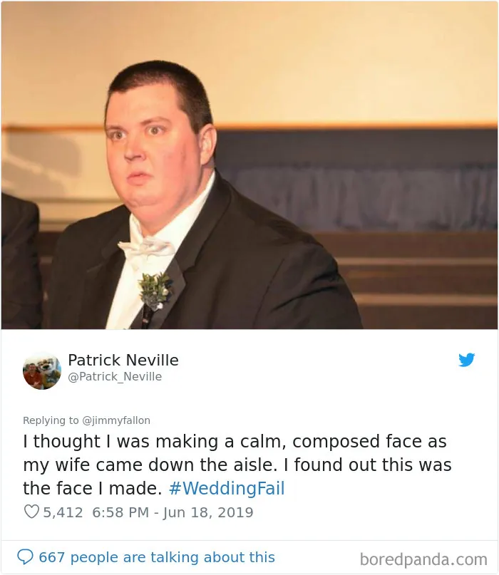 Jimmy Fallon Asks People To Share The Worst Wedding Fails They've Encountered, They Deliver 30 Funny Responses