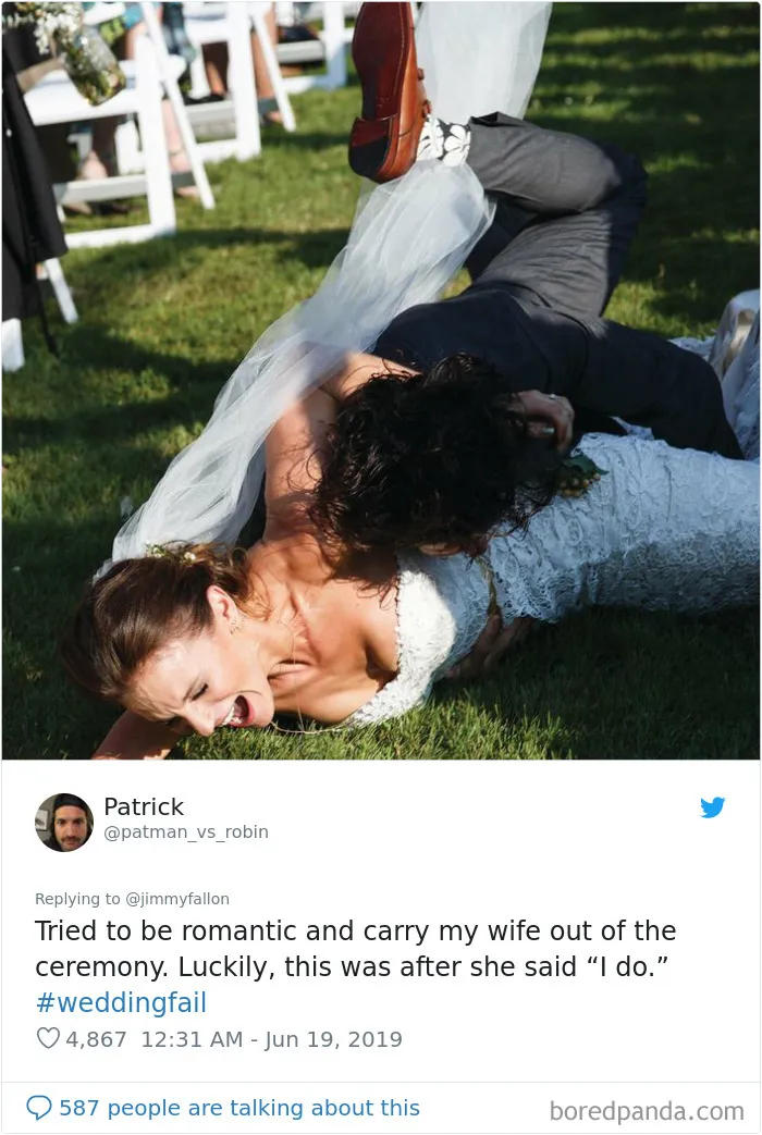 Jimmy Fallon Asks People To Share The Worst Wedding Fails They've Encountered, They Deliver 30 Funny Responses