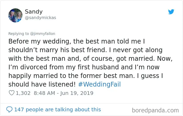 Jimmy Fallon Asks People To Share The Worst Wedding Fails They've Encountered, They Deliver 30 Funny Responses