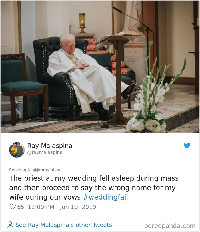 Jimmy Fallon Asks People To Share The Worst Wedding Fails They've Encountered, They Deliver 30 Funny Responses