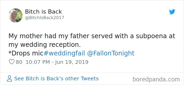 Jimmy Fallon Asks People To Share The Worst Wedding Fails They've Encountered, They Deliver 30 Funny Responses