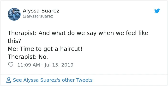 People Are Tweeting Self-Deprecating Therapy Conversations And They're Hilarious (30 Pics)