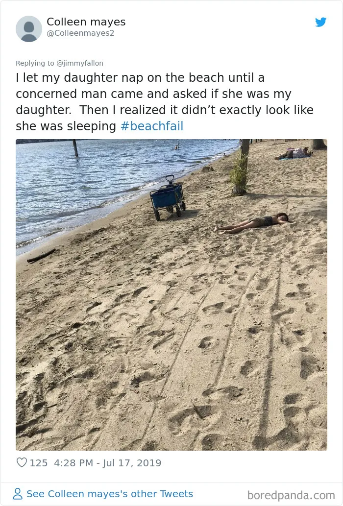 30 Of The Worst And Funniest Beach Fails Shared For Jimmy Fallon's Challenge