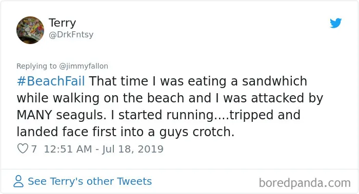 30 Of The Worst And Funniest Beach Fails Shared For Jimmy Fallon's Challenge