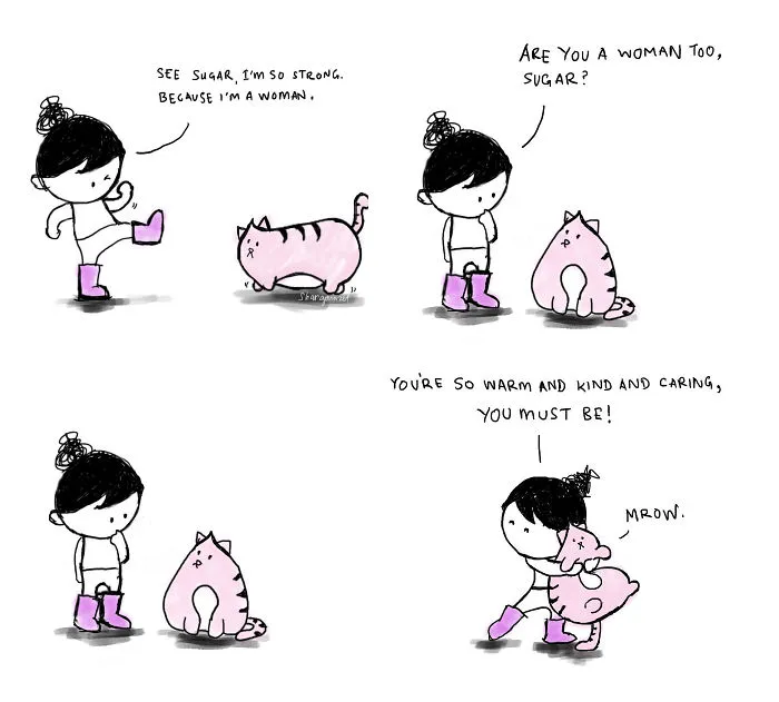 My 30 Heartwarming Comics About My Little Niece Who Says The Most Wickedly Funny Things And Her Cat