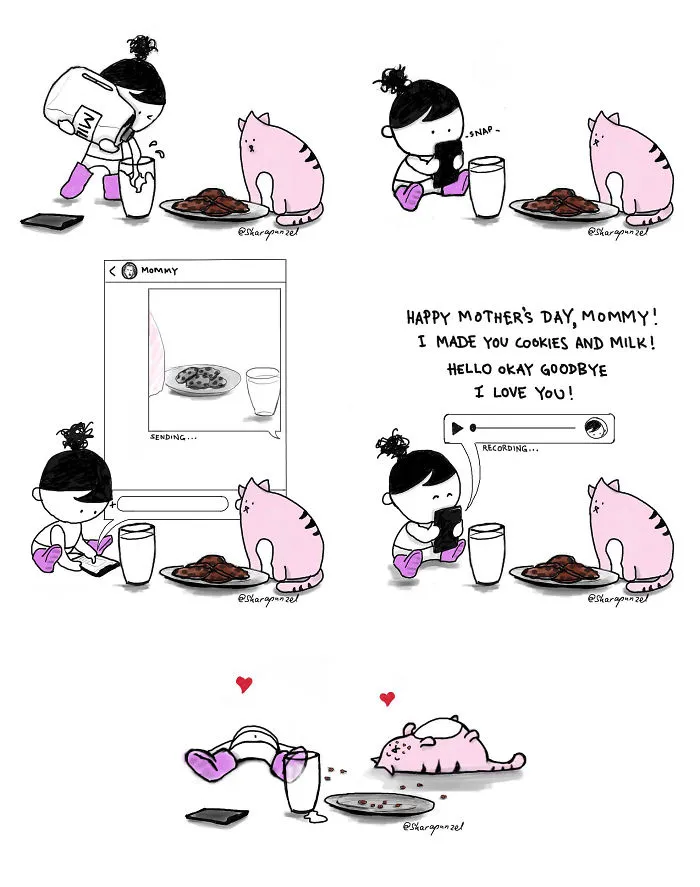 My 30 Heartwarming Comics About My Little Niece Who Says The Most Wickedly Funny Things And Her Cat