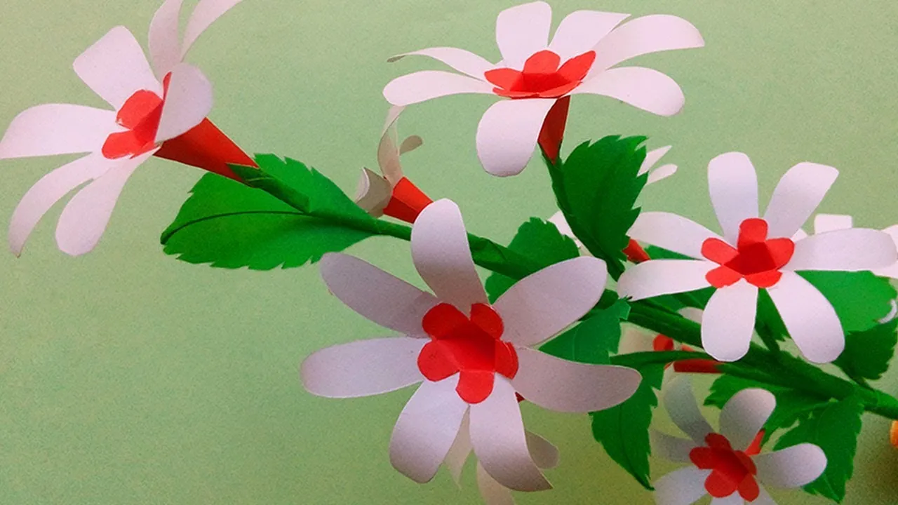 How To Make Flower - Easy Paper Flowers Decoration At Home