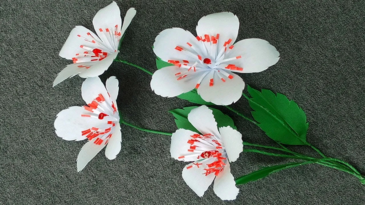 How To Make Paper Flower For Home Decor - DIY Paper Crafts