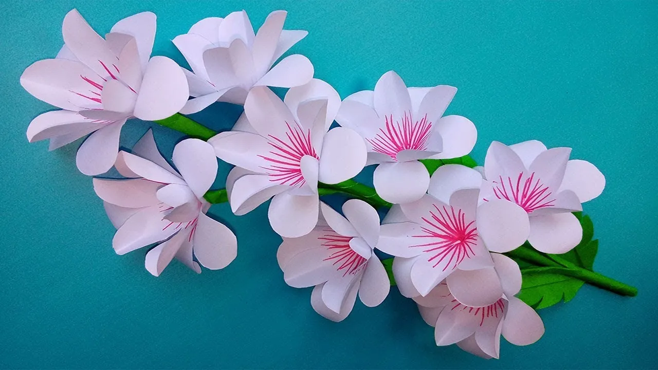 DIY: How To Make Very Easy Paper Flowers Decoration At Home