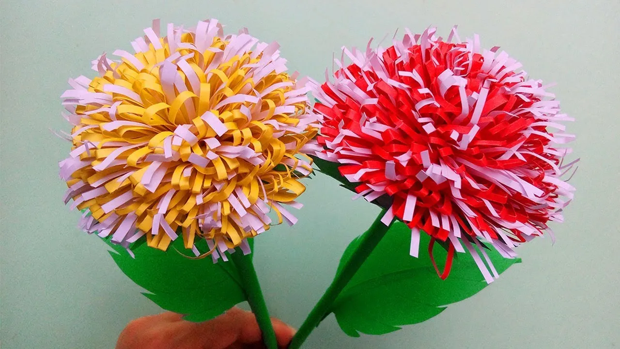 How To Make Paper Flowers Easy Step By Step For Kids - Craft