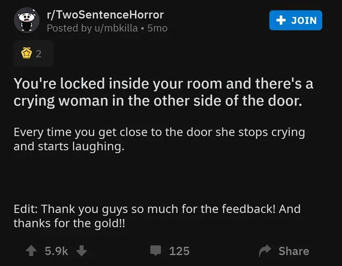 Two-Sentence-Horror-Stories