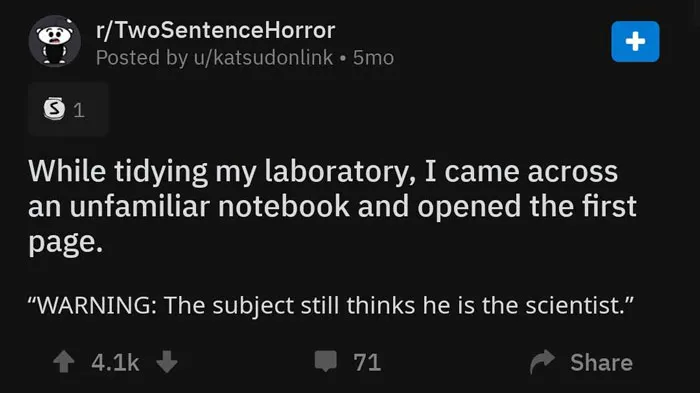 Short But Powerful Horror Story