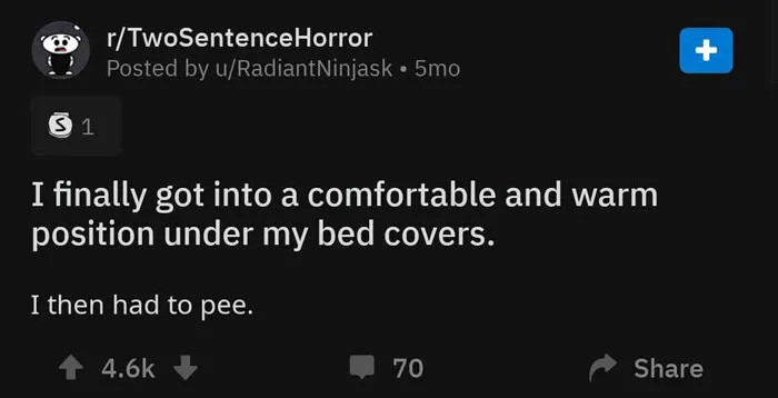 Two-Sentence Horror