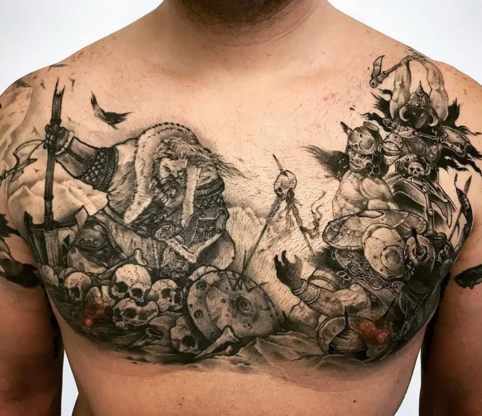 30 Tatuajes vikingos brutales