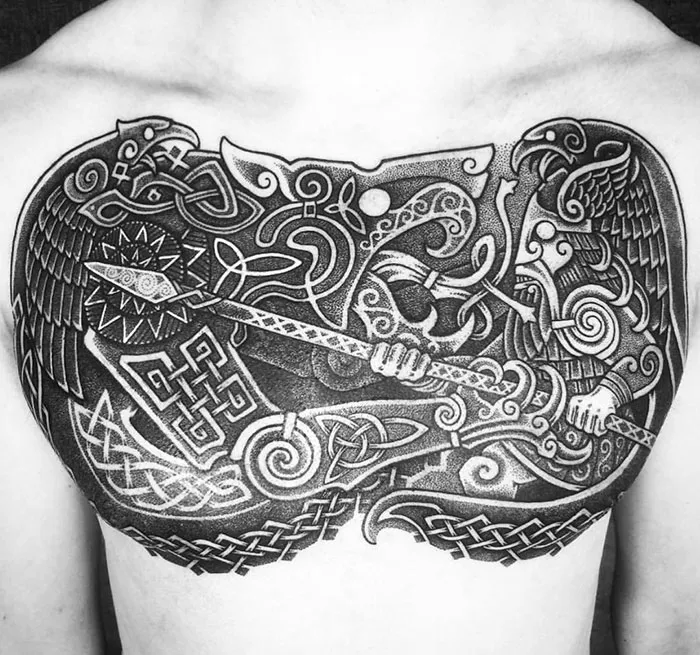 30 Tatuajes vikingos brutales