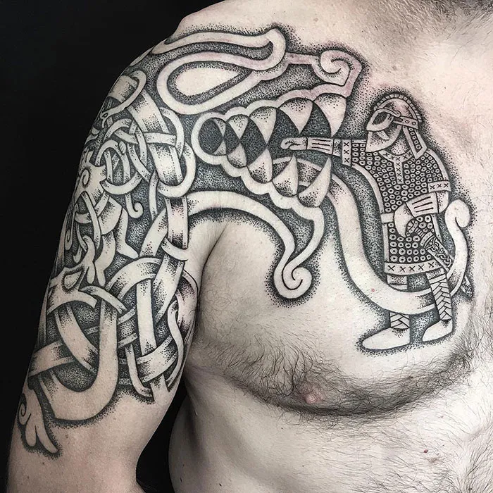 30 Tatuajes vikingos brutales