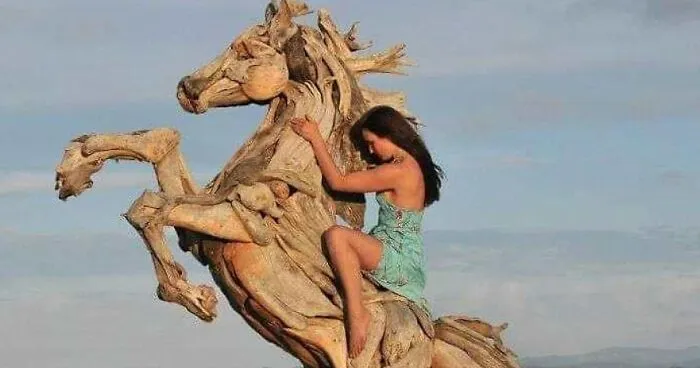 30 Amazing Wood Sculptures Made From The Pieces Found On Beaches