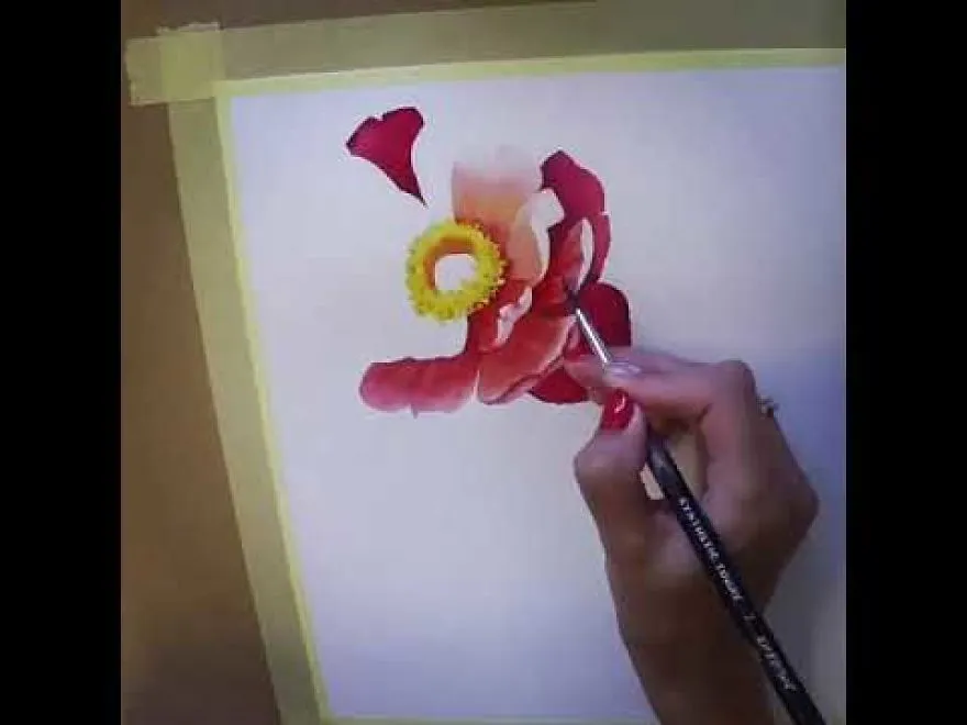 I Draw Watercolor Flowers Every Day For The Last 3 Years