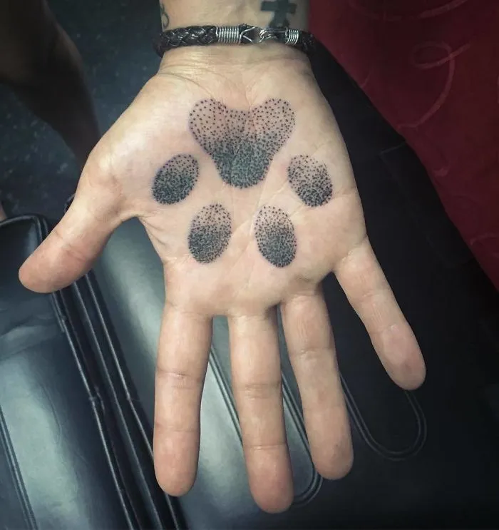 Dot Work Paw Print