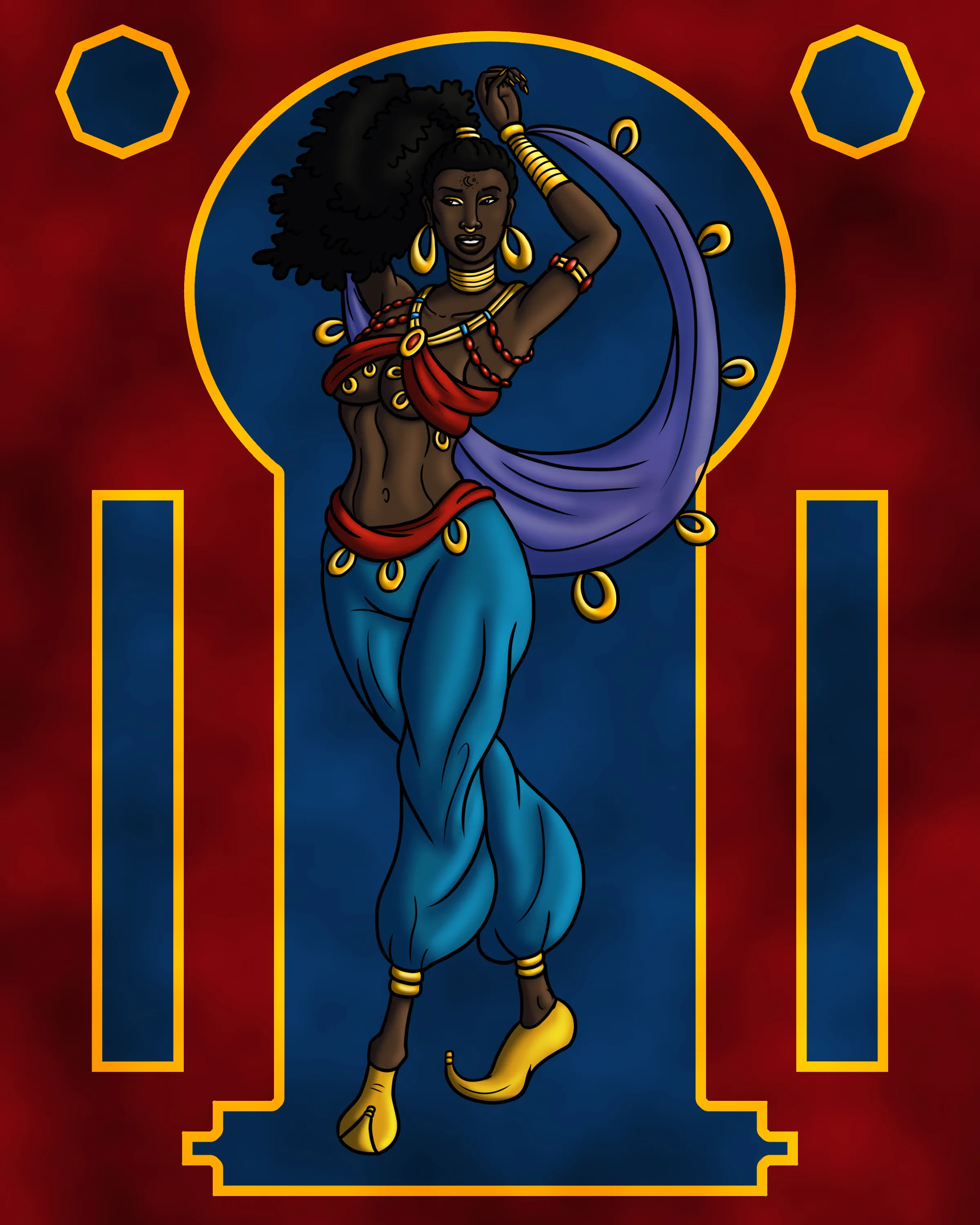 I Drew These Two Moorish Characters Around The Time The "Aladdin" Reboot Came Out