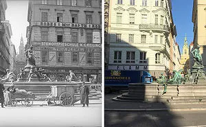 My 10 Retakes Of Historic Images Show The Past And Present Vienna