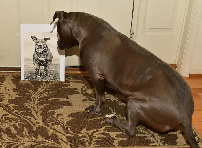 I Paint Custom Pet Portraits And Seeing Them With Their Paintings Is Definitely The Best Thing (11 Pics)