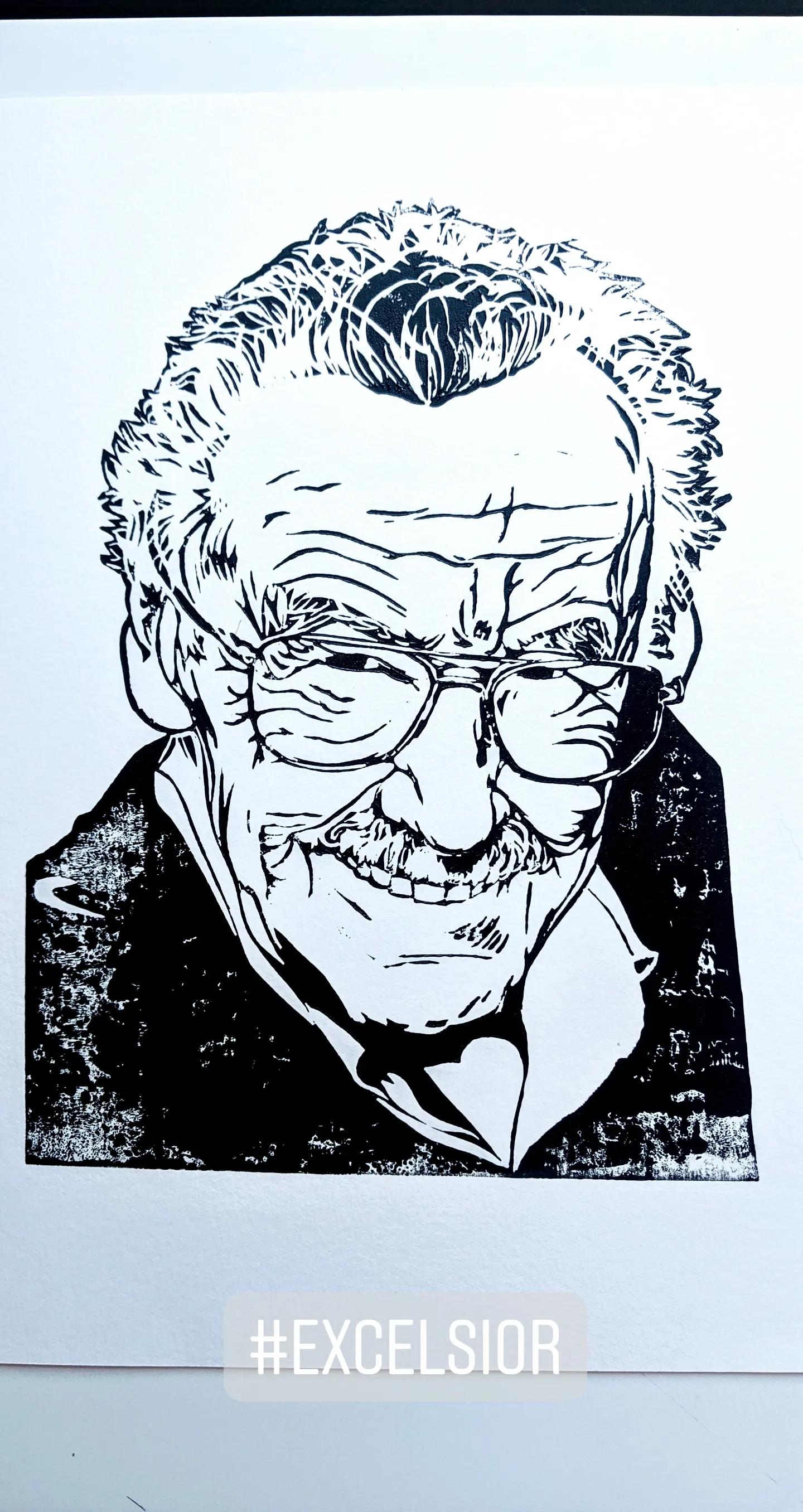 I Create Detailed Portraits From Lino.