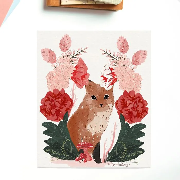 Sitting Fox
