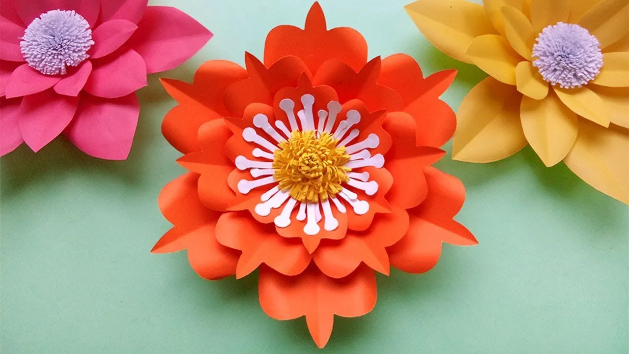 Very Easy Paper Flower Backdrop Tutorial And Free Template