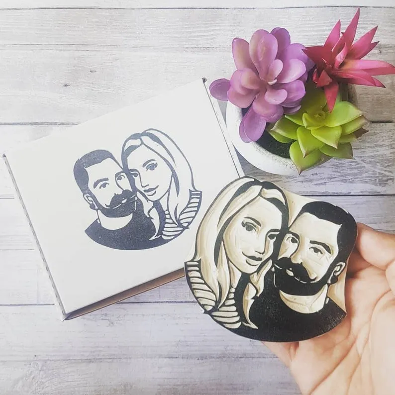 I Hand Carve Rubber Portrait Stamps Of People And Pets